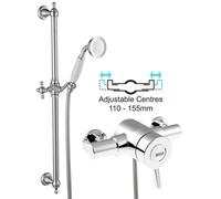 Bristan Traditional Dual Control Thermostatic Mixer Shower 110mm 155mm + Kit