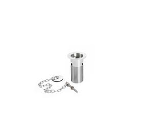 Bristan Traditional Slotted Basin Waste with Metal Plug | Chrome | Brass | 60mm x 90mm x 60mm