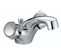 Bristan Vac Dfbas C Mt Club Dual Flow Basin Mixer With Pop Up Waste With Metal Heads Chrome