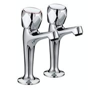 Bristan VAC HNK C MT Value Club High Neck Kitchen Sink Pillar Taps, Chrome