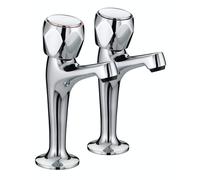 Bristan VAC HNK C MT Value Club High Neck Kitchen Sink Pillar Taps, Chrome