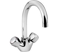 Bristan VAC2 SNK C MT Value Twin Lever Mono Sink Mixers, Chrome