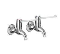 Bristan Val2 Bib C 6 Cd Lever Bib Taps Chrome With 6In Levers & Ceramic Disc Valves