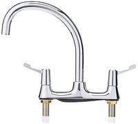Bristan Value Deck Sink Mixer with Durable Ceramic Disc Valves, Deck Mounted Kitchen Tap Mixers, Chrome Finish