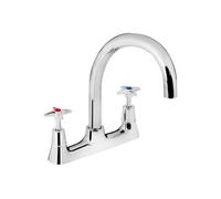 Bristan Vax2 Dsm C X Cross Head Deck Sink Mixer Chrome Kitchen Tap