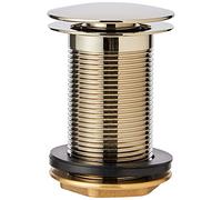 Bristan W BASIN05 G Round Clicker Basin Waste Unslotted G, Gold