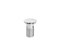 Bristan W BASIN08 C Round Push Basin Waste Slotted C, Chrome