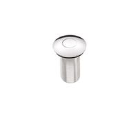 Bristan W BASIN09 C Round Push Basin Waste Unslotted C, Chrome