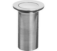 Bristan W BASIN11 C Plaaoround Push Clicker Basin Waste Unslotted C, Chrome