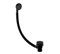 Bristan W BATH03 BLK Round Bath Waste Slotted, Black