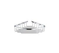 Bristan Wall Mounted Closed Front Corner Basket | Chrome | Brass | 290mm x 50mm x 160mm