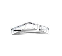 Bristan Wall Mounted Open Front Corner Basket | Chrome | Brass | 290mm x 45mm x 165mm