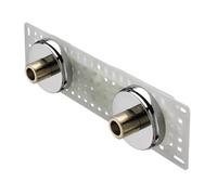 Bristan Wall Mounted Pipework Fixings | Chrome | Brass | 275mm x 80mm x 47mm