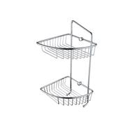 Bristan Wall Mounted Two Tier Basket | Chrome | Brass | 200mm x 430mm x 200mm