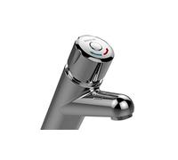 Bristan Z TC 1/2 C Self Closing Push Button Timed Flow Basin Mixer Tap - Chrome
