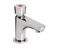 Bristan Z2 DUS 1/2 C Self Closing Single Pillar Basin Soft Touch Timed Flow Tap - Chrome