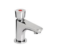 Bristan Z2 DUS 1/2 C Self Closing Single Pillar Basin Soft Touch Timed Flow Tap - Chrome