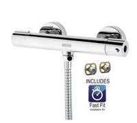 Bristan Zing Thermostatic Bar Mixer Shower Valve Only Cool Touch + Fast Fit Kit