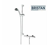 Bristan Zing Thermostatic Bar Mixer Shower Cool Touch 135 - 165mm Pipe Centres