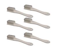 Bristle Brush Pack of 6 Cleaning Brush with Hog Bristles Natural Bristles Wild Boar Bristles Brush Hand Brush Dust Removal Brush Cleaning Brush Root Brush Multi Brush for Crumbs Cleaning