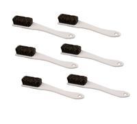 Bristle Brush Pack of 6 Cleaning Brush with Hog Bristles Natural Bristles Wild Boar Bristles Brush Hand Brush Dust Removal Brush Cleaning Brush Root Brush Multi Brush for Crumbs Cleaning
