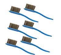 Bristle Brush Pack of 6 Cleaning Brush with Hog Bristles Natural Bristles Wild Boar Bristles Brush Hand Brush Dust Removal Brush Cleaning Brush Root Brush Multi Brush for Crumbs Cleaning