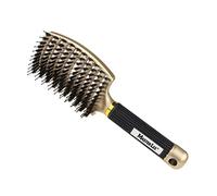 Bristle brushCurved Vent Brush Boar Bristle Paddle Hairbrush for Women Professional Styling Hair Brush for Men Women Hair Detangling Brush Paddle Detangler Hair Brushes for Wet and Dry Hair