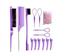 Bristle Slick Back Brush - Styling Horns for Women | Hair Brush | Portable Small Comb Tool for Barber Salon Female Female
