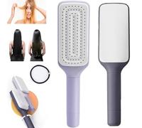 Bristleflex, Hair Brush, Self-Cleaning Anti-Static Massage Comb, Self Cleaning Hair Brush with Rotating lifting, 2025 New Upgrade Comb for All Hair, 3D Air Cushion Hair Brush (1PCS)