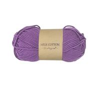 Bristlegrass Amethyst Cotton Yarn for Crocheting Yarn Original 100% Pom-Poms Milk Cotton Hand Knitting, Yarn Fine-Sport Pompom Maker for Yarn(1.76Oz,115 Yds)