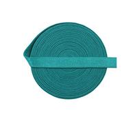 Bristlegrass Deep Lake Elastic Band, Wide Elastic for Sewing, Elastic Strap, 1cm Inch 2 Yards Fold Over Elastic Tie Bra Strap Dress (2Y 1cm Deep Lake)
