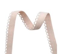 Bristlegrass Elastic Bands for Sewing 50 Yards 3/8" 50mm Nude Knit Elastic Spool High Elasticity Stretch Strap,High Elastic Cord, for Sewing Crafting DIY- (50Y 3/8" Nude)
