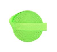 Bristlegrass Neon Green 2 Yard 5/8 Inch Shiny Fold Over Elastic Band Foe Spandex Ribbon for Hair Tie Headband Dress DIY Sewing Trim Solid Color Ribbon Sewing lace Neon Green（2Yard 5/8"
