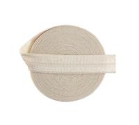 Bristlegrass Nude 12 Yard 5/8 Inch Shiny Fold Over Elastic Band for Sewing FOE Roll Spool Stretchy Ribbon for Hair Tie Headband Dress DIY Sewing Trim Solid Color Ribbon Sewing lace Nude（12Yard 5/8")