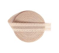 Bristlegrass Nude 5 Yard 5/8 Inch Picot Loop Elastic Band for Sewing Roll Spool Crown Frilly Lace Stretchy Ribbon for Hair Tie Headband Lingerie Underwear Sewing Trim Nude（5Yard 5/8")