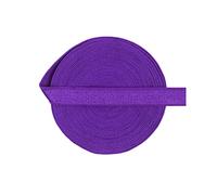 Bristlegrass Purple Elastic Band, Wide Elastic for Sewing, Elastic Strap, 3/8" Inch 10 Yards Fold Over Elastic Tie Bra Strap Dress (10Y 3/8" Purple)