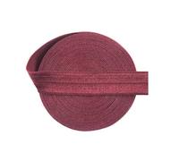 Bristlegrass Sherry 5 Yard 5/8 Inch Matte Fold Over Elastic Band Foe Spandex Ribbon for Hair Tie Headband Dress DIY Sewing Trim Solid Color Ribbon Sewing lace Sherry（5Yard 5/8")