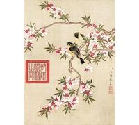 Bristlegrass Wooden Jigsaw Puzzles 1000 Pieces Chinese Qing Dynasty Old Master Yu Zhi Masterpieces of Art Peach Blossom and Oriole Gifts Art Collectibles Decorative Painting Puzzles (1000 pcs)
