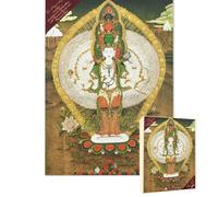 Bristlegrass Wooden Jigsaw Puzzles 500 Pieces Puzzle for Adults Avalokitesvara Bodhisattva with Thousand Hands and Thousand Eyes Puzzles 500 Piece Puzzle - Jjigsaw Puzzles 500 Pieces (500 pcs)