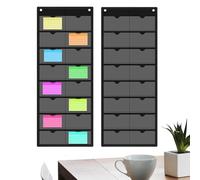 Bristol 16 Transparent Quick Access Card Holders for Business Notes - for Office, Home, Library, School, Classroom, Recipes, Photos, Notes, Black, Se référer au descriptif, Refer to description