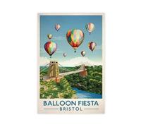 Bristol Balloon Fiesta Canvas Poster Wall Art Decor Print Picture Paintings for Living Room Bedroom Decoration 08x12inch(20x30cm)