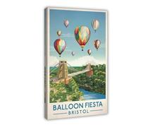 Bristol Balloon Fiesta Canvas Poster Wall Art Decor Print Picture Paintings for Living Room Bedroom Decoration 24x36inch(60x90cm)