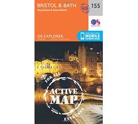 Explorer Active 155 Bristol & Bath Map With Digital Version - Orange, Orange One Size