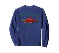 Bristol Bay Alaska Salmon Since 1818 Arched Green Letters Sweatshirt