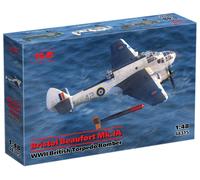 Bristol Beaufort Mk.ia WW2 British Torpedo Bomber 1:48 Plastic Model Kit ICM
