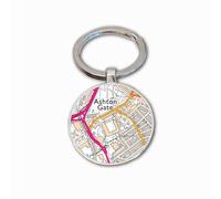 Bristol City Stadium Key Ring, Ashton Gate Stadium Key Ring, Football Stadium Map Key Ring, Bristol City Football Key Ring, Bristol City Football Ground Map Key Ring, Bristol City Football Gift
