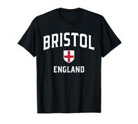 Bristol England Flag Patriot Shield T-Shirt