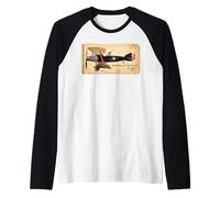 Bristol F.2 Fighter Brisfit WWI British Biplane Aircraft Raglan Baseball Tee