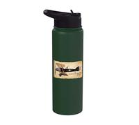 Bristol F.2 Fighter Brisfit WWI British Biplane Aircraft Stainless Steel Insulated Water Bottle