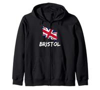Bristol Great Britain Flag British Heritage & English Pride Zip Hoodie
